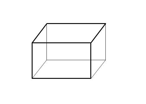 立体长方形怎么画